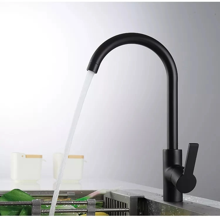 Black Single Handle Brass Kitchen Faucet Direct Drinking Swivel 360 Degree Water Mixer Tap Water Faucet Kitchen