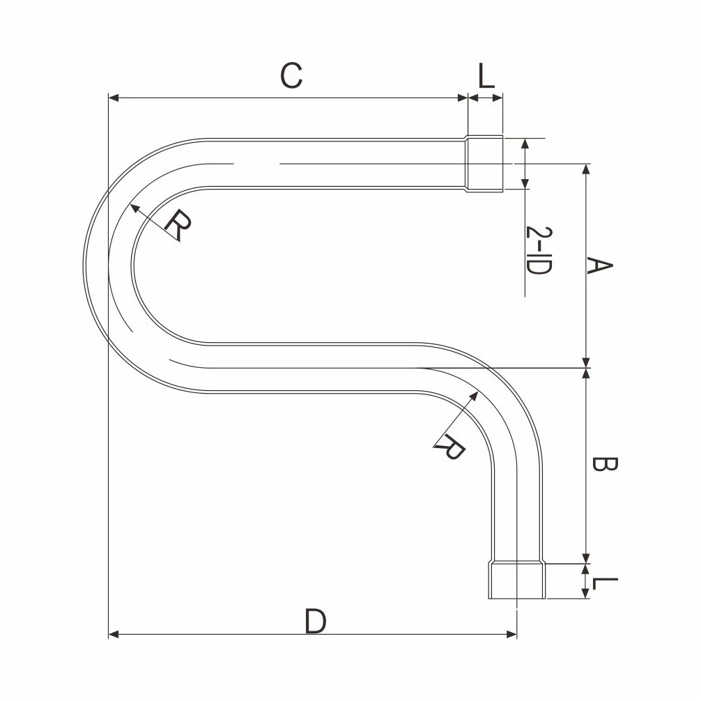 P Trap (2 ports are inside diameter) Copper Fitting Pipe Fitting Air Conditioner Parts Refrigeration Parts Plumbing Parts